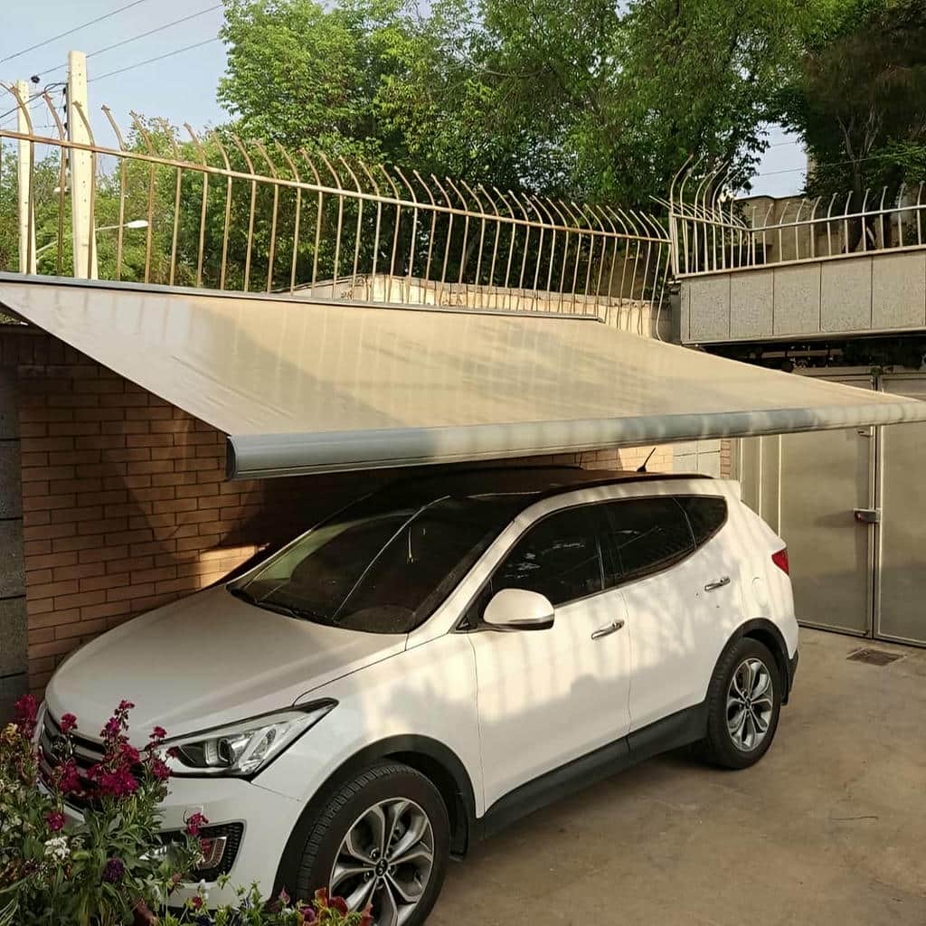 سایبان برقی برای پارکینگ در ساری