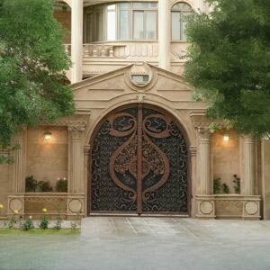 درب فلزی دسته گل در ساری