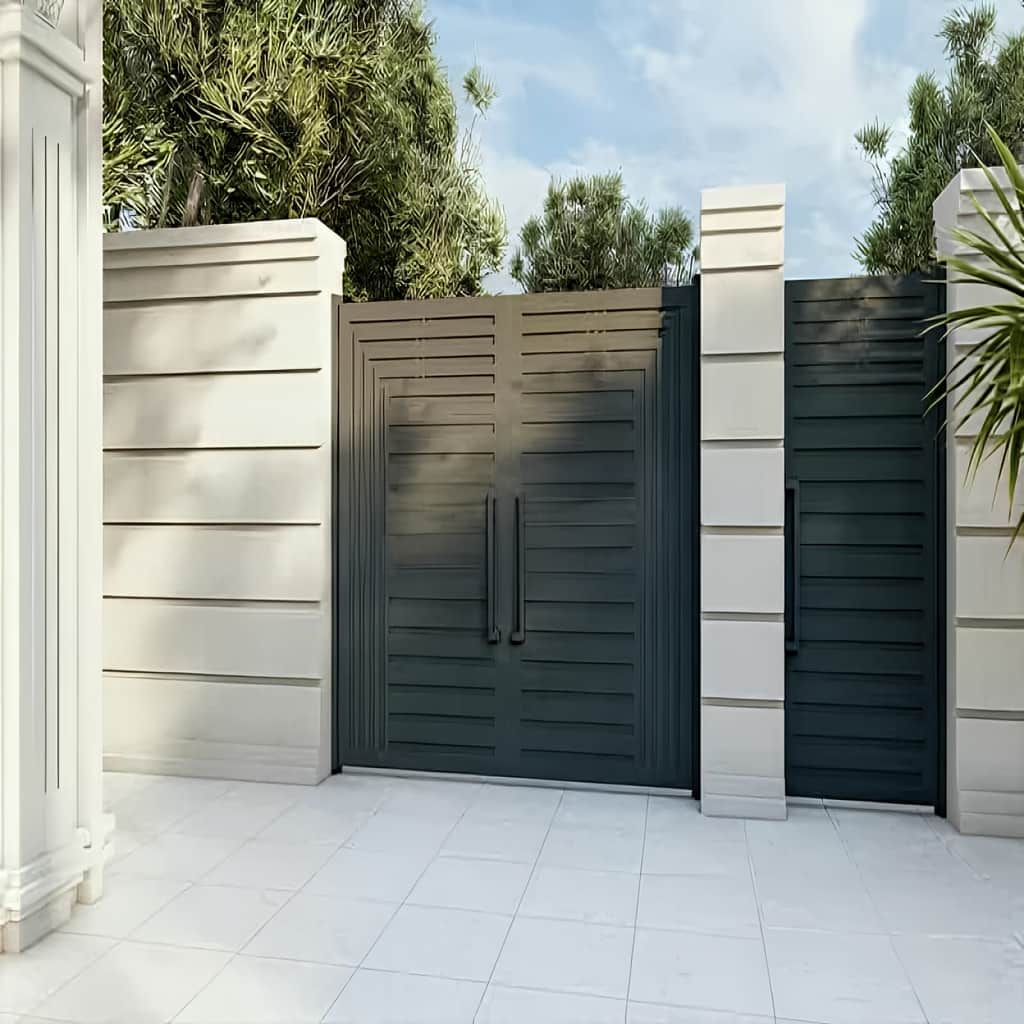 نصب درب فرفورژه مدرن دیلایت مستطیل در ساری