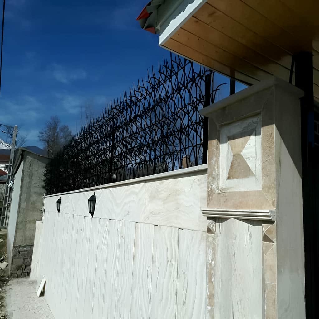 نصب حفاظ آبشاری روی سنگ درپوش دیوار در ساری
