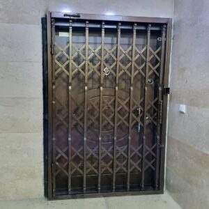 6 نمونه درب آکاردئونی طلایی سلطنتی در ساری