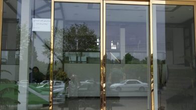13 نمونه درب شیشه ای لمینت اتوماتیک لابی در ساری