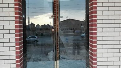 12 مدل درب اتوماتیک شیشه ای لولایی سنسوردار در ساری