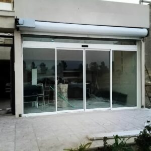 12 طرح درب اتوماتیک شیشه ای گردان لابی در ساری