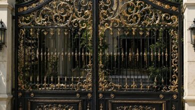 7 طرح درب فلزی ساختمان ورودی اصلی در ساری