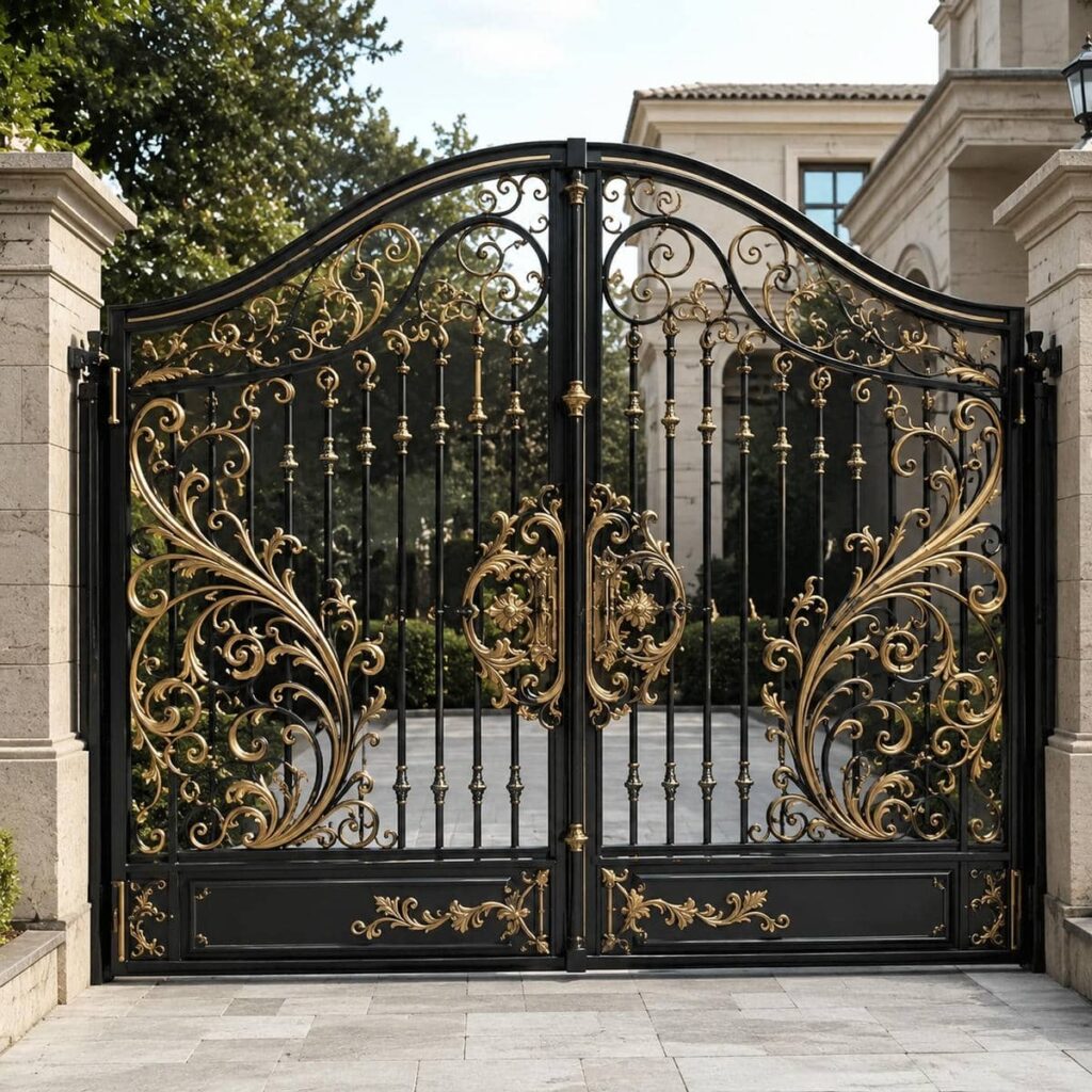 خرید درب حیاط برش لیزری هندسی مدرن در ساری
