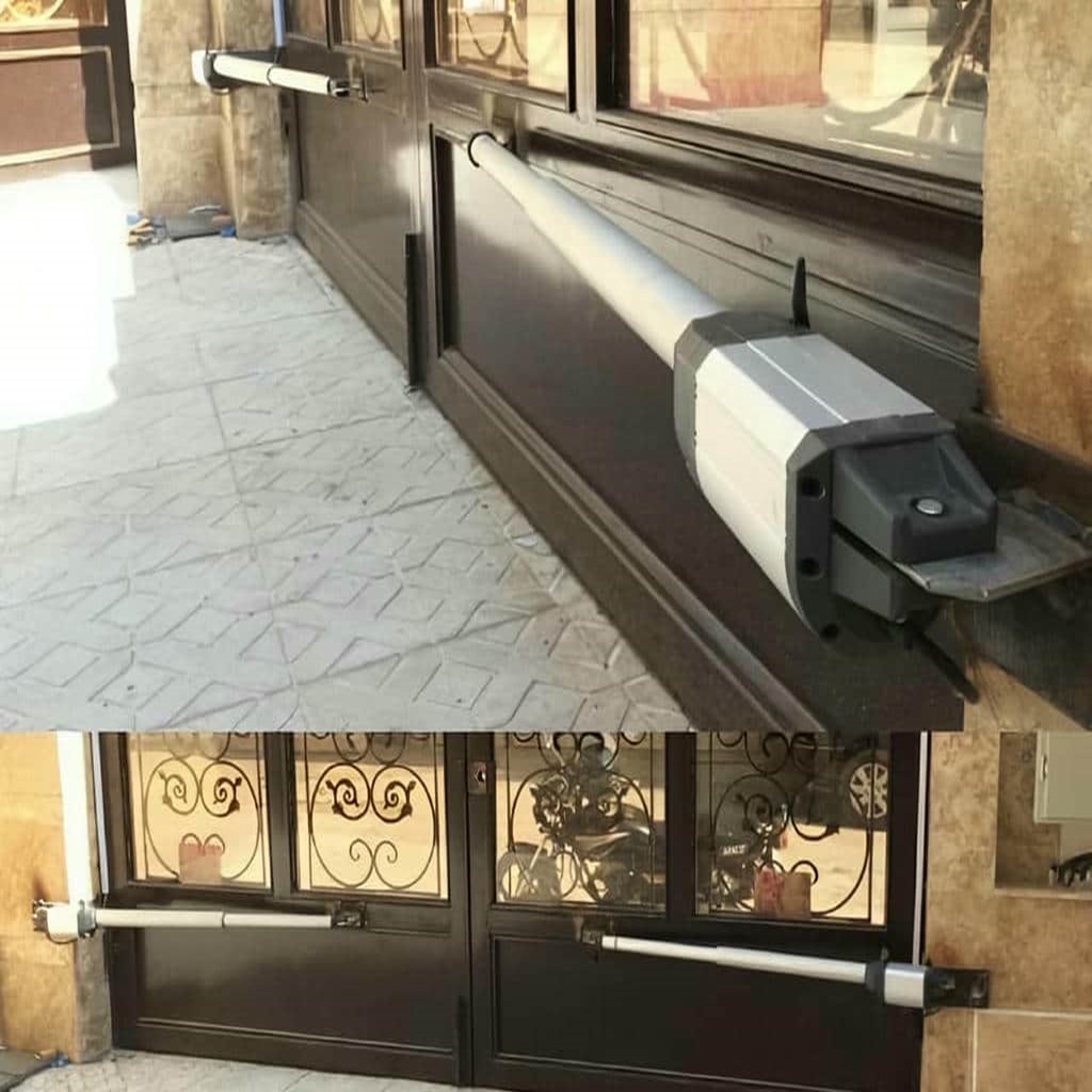 اجرای جک پارکینگی کم تردد روی درب دو لنگه ویلایی در ساری