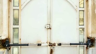 9 مدل جک بازویی درب پارکینگ دو لنگه در ساری