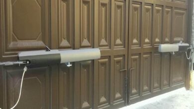 14 نمونه درب پارکینگ جک دار بازویی در ساری