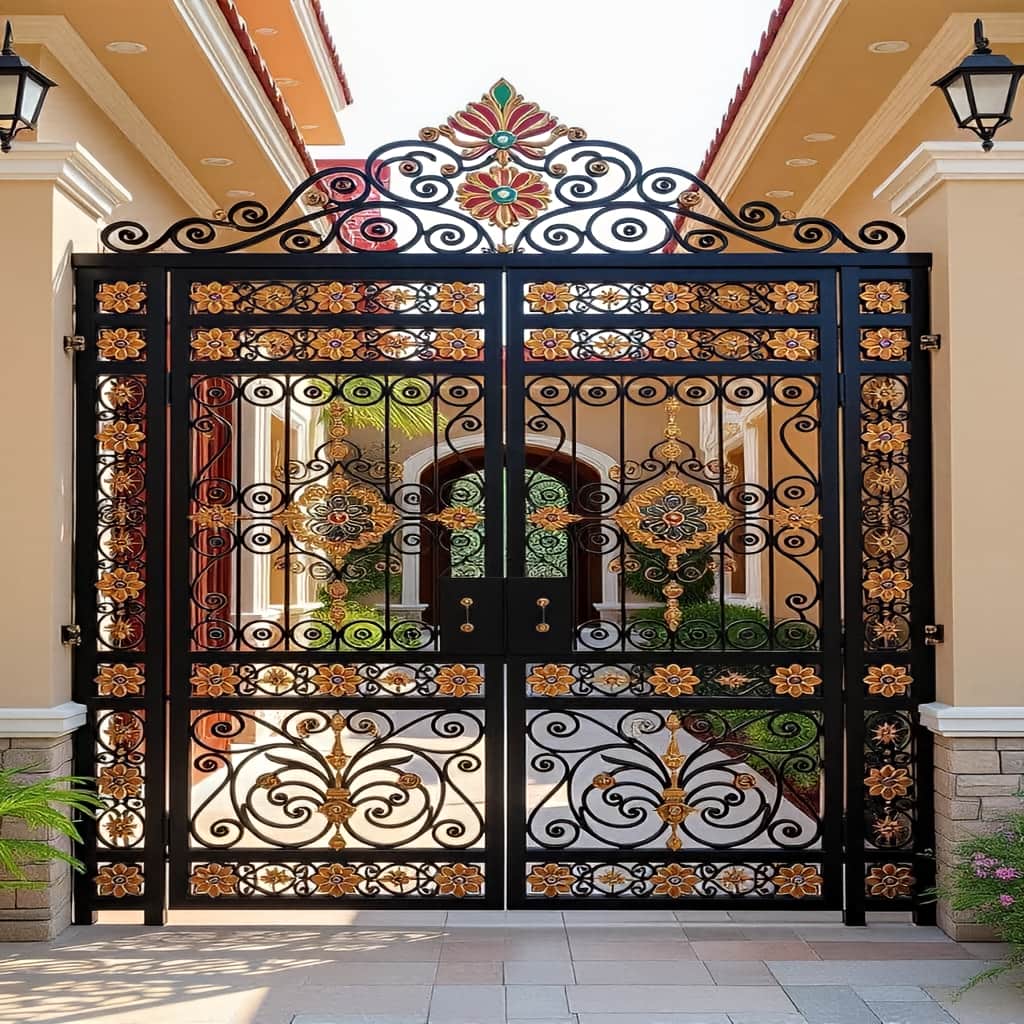 11 مدل درب حیاط بزرگ پارکینگ در ساری