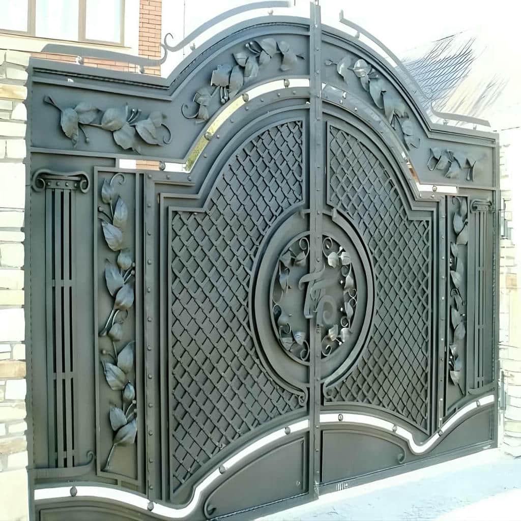 9 مدل درب فلزی ریلی باغ در ساری