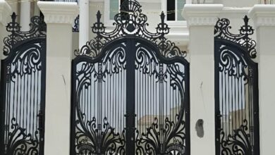 12 طرح درب ساختمان مدرن نمای سنگ در ساری