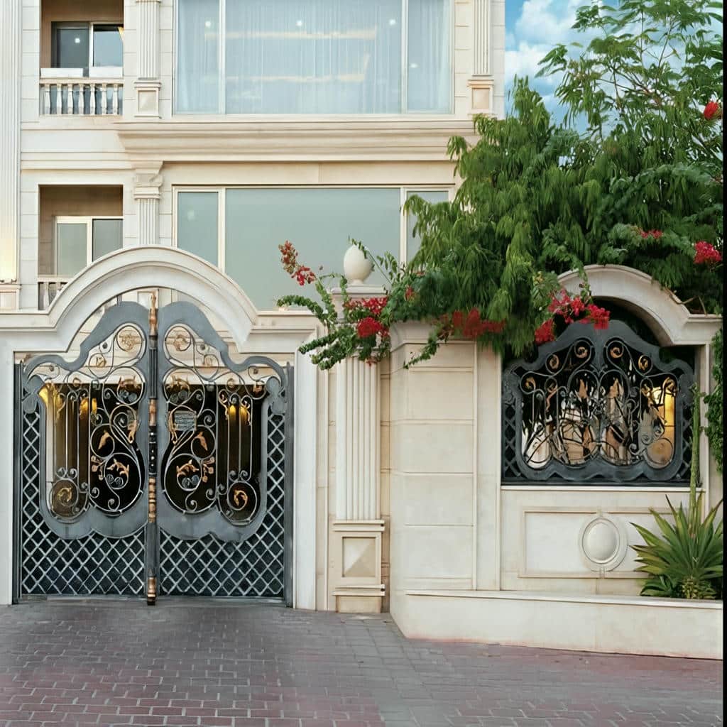 سفارش درب حیاط طرح چوب فلزی عمودی در ساری سفارش درب حیاط طرح چوب فلزی عمودی در ساری