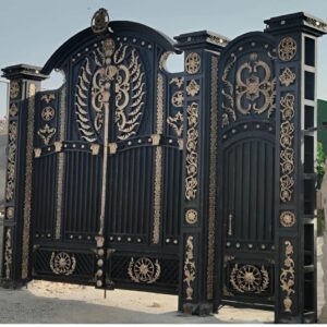 9 نمونه درب حیاط CNC پنل مشبک در ساری