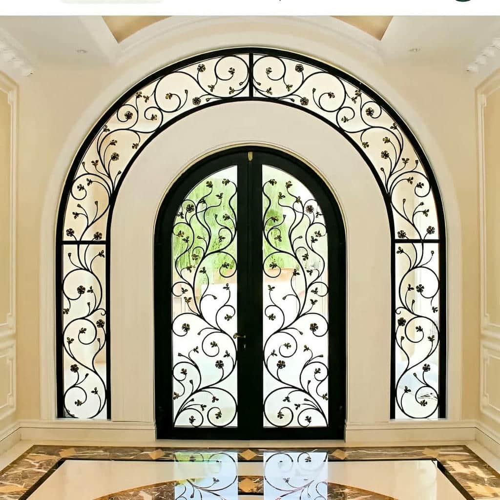 سفارش درب باغی ویلایی فرفورژه با طرح اختصاصی در ساری