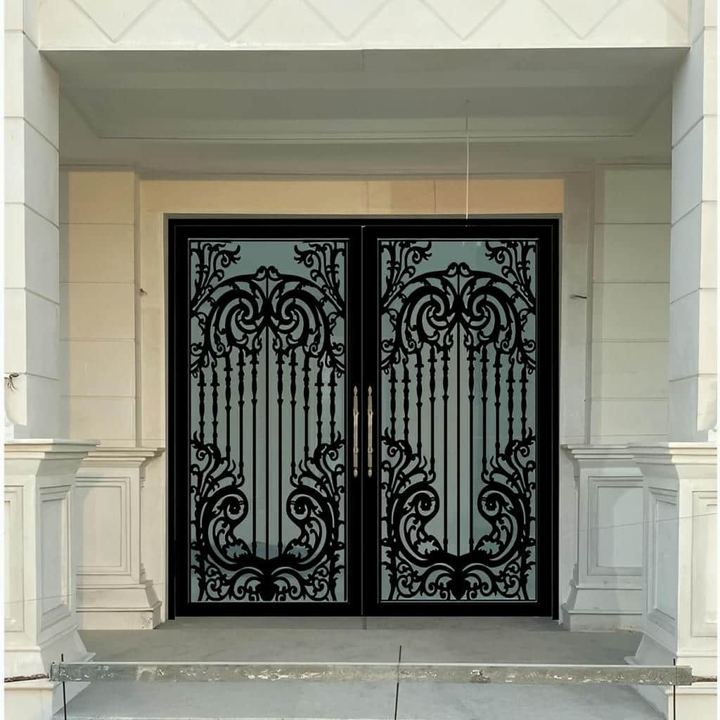 اجرای درب پارکینگ لوکس با خطوط مینیمال در ساری