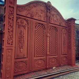 13 طرح درب حیاط کتیبه دار در ساری