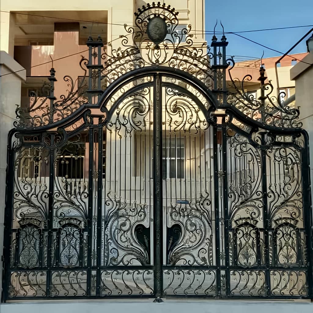 درب حیاط برش لیزری هندسی با شبکه لوزی در ساری درب حیاط برش لیزری هندسی با شبکه لوزی در ساری