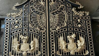 9 نمونه درب پارکینگ ساده پروفیلی در ساری
