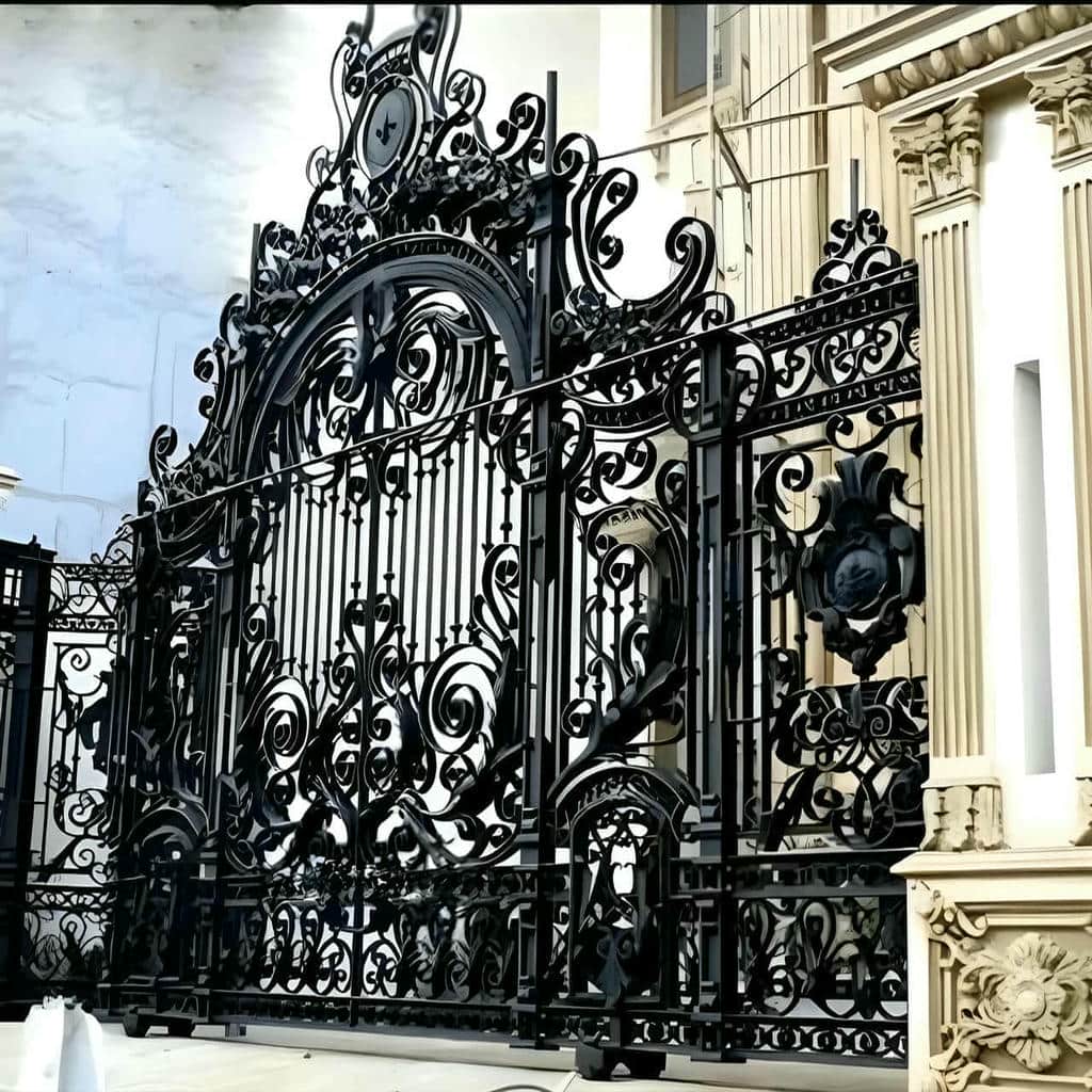 خرید درب پارکینگ طرح چوب ترموود در ساری