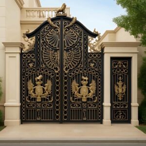 11 مدل درب آهنی حیاط طرح مدرن در ساری