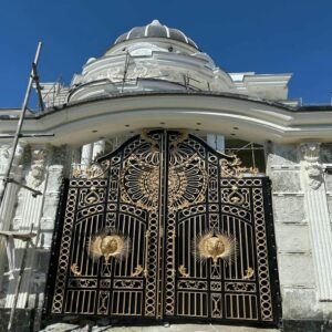 11 مدل درب حیاط فلزی دو لنگه در ساری