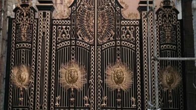 11 مدل درب پارکینگ مینیمال خطی در ساری