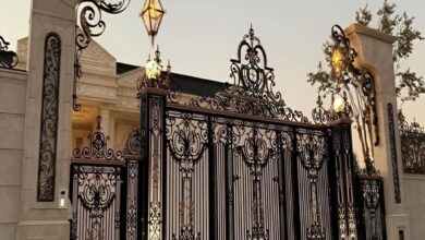 11 مدل درب پارکینگ لولایی ستون دار در ساری