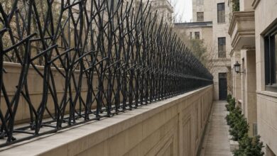 9 طرح نرده حفاظ دیوار ساده در ساری