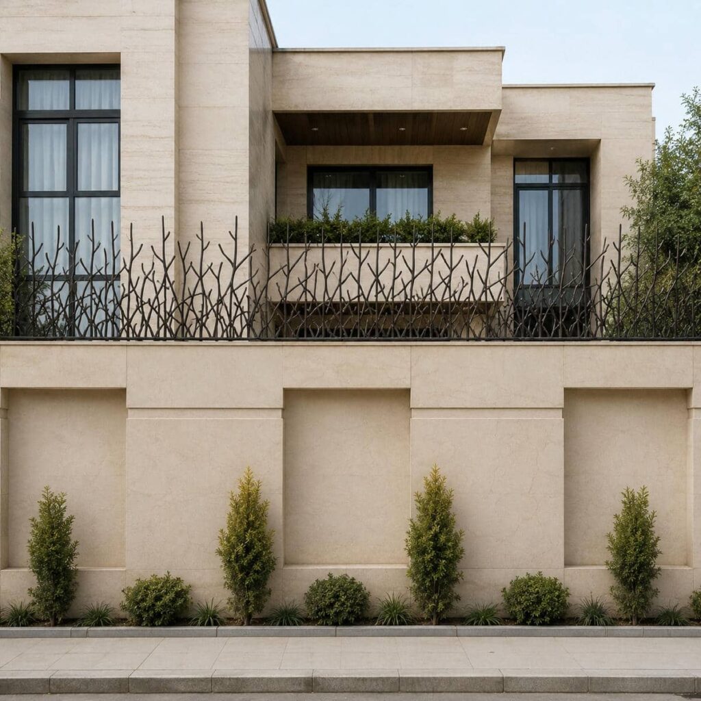 اجرای حفاظ دیوار بلند ضد سرقت برای ساختمان در ساری