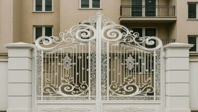 10 مدل درب حیاط شاسی سنگین در ساری