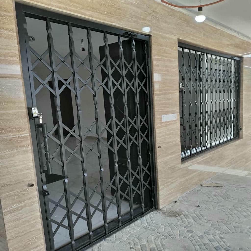 حفاظ کشویی ساری نمای مجتمع مدرن