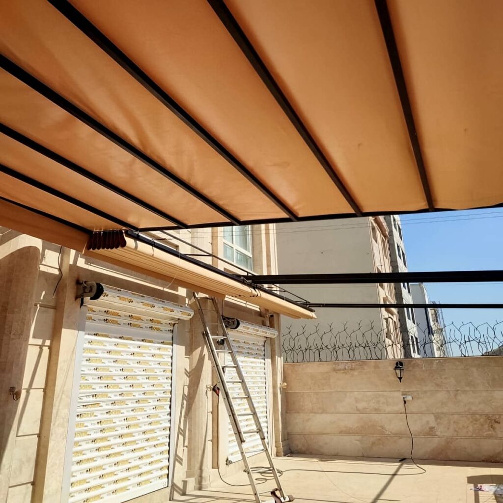 پوشش متحرک ساری فضای تجاری