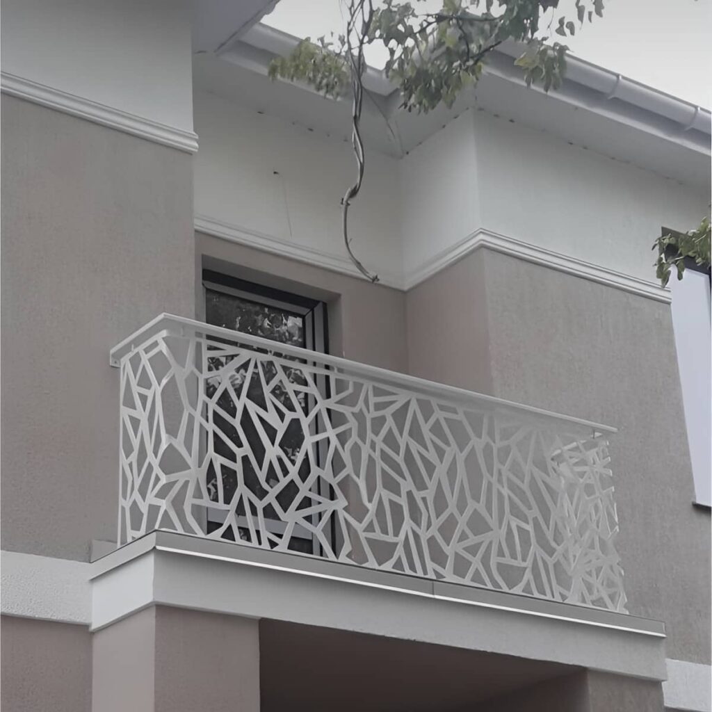 نرده تراس ساری اجرای پروژه مسکونی