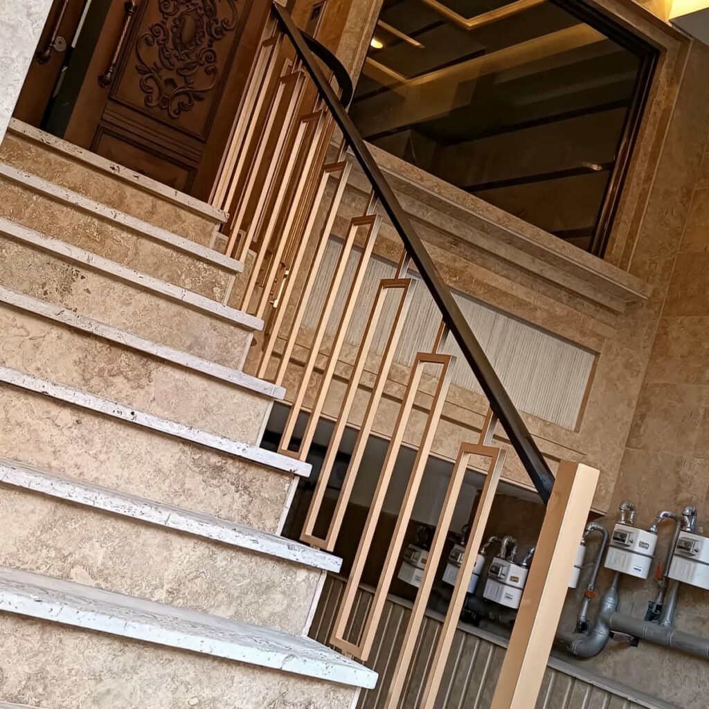 نرده تراس فلزی با پوشش مقاوم ساری
