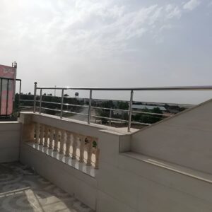 نرده پله فلزی ساری با پوشش مقاوم