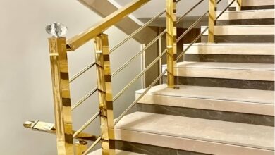 نرده استیل بالکن براق ساری
