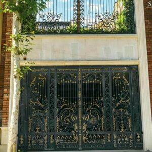 درب باغی فلزی ساری با طراحی ورودی باغ