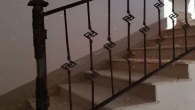 نرده بالکن آپارتمان فرفورژه ساری