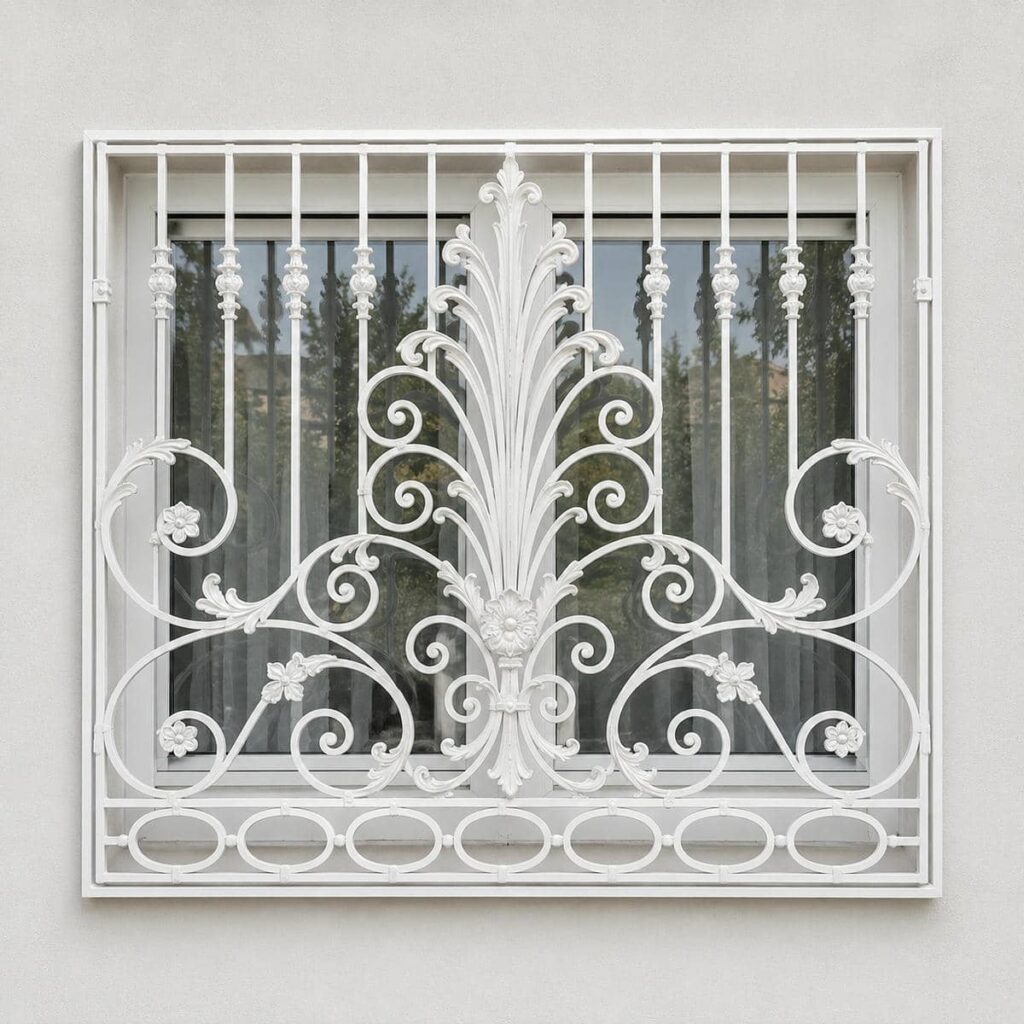نرده پنجره ساری طراحی ساده