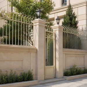 حفاظ سرنیزه ای ساری با پوشش فلزی دیوار