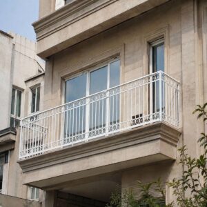 نرده آلومینیومی بالکن نمای آلومینیومی ساری