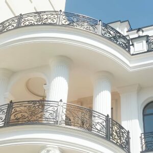 نرده چوبی راه پله چوب طبیعی ساری