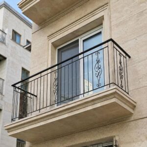 نرده مدرن بالکن شیشه ای ساری