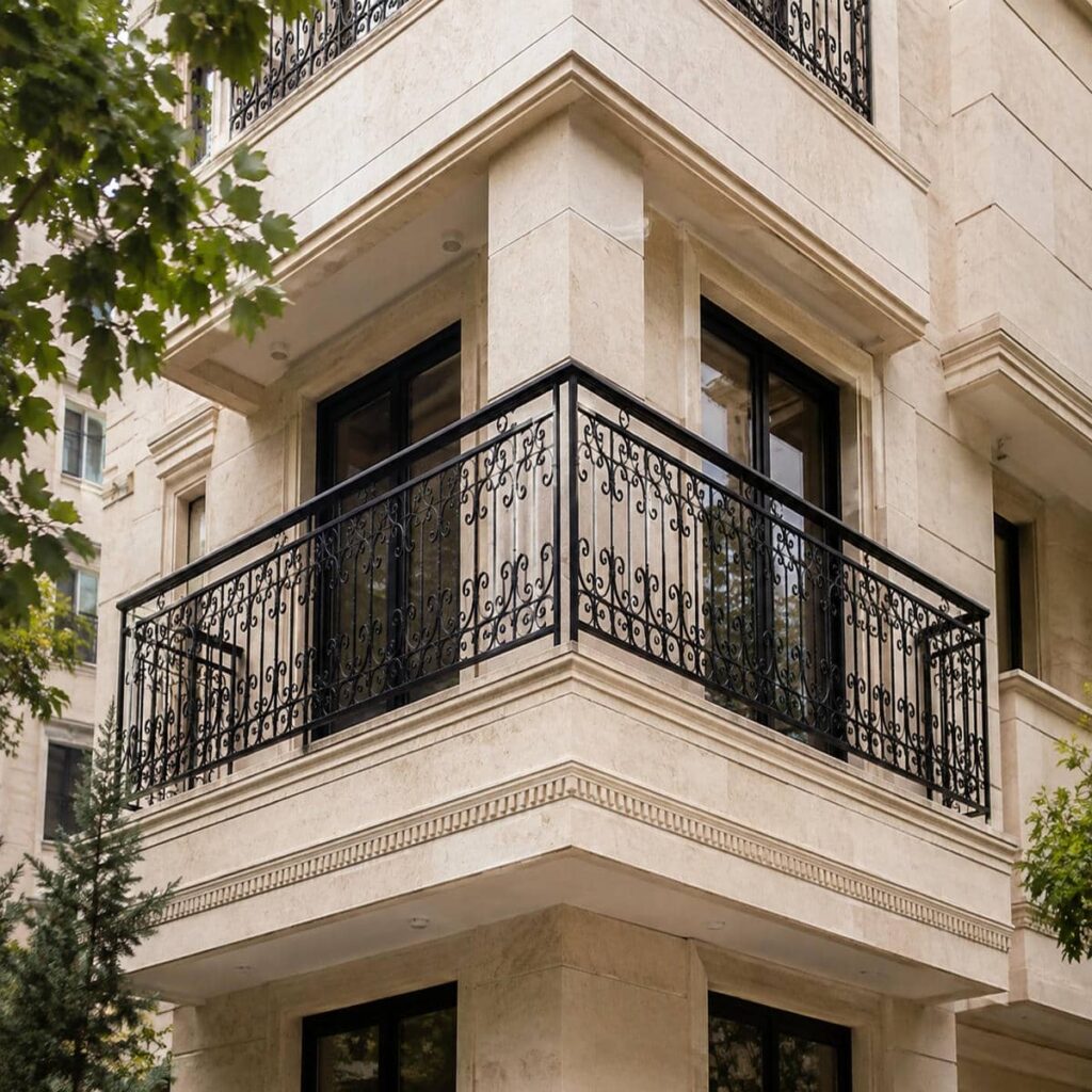 نرده کلاسیک بالکن سفارشی ساری نرده کلاسیک بالکن سفارشی ساری