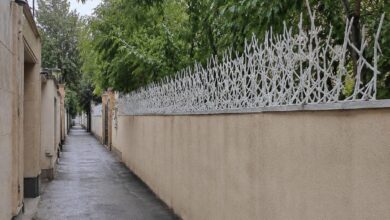 حفاظ دیوار حیاط ساری با پوشش مقاوم