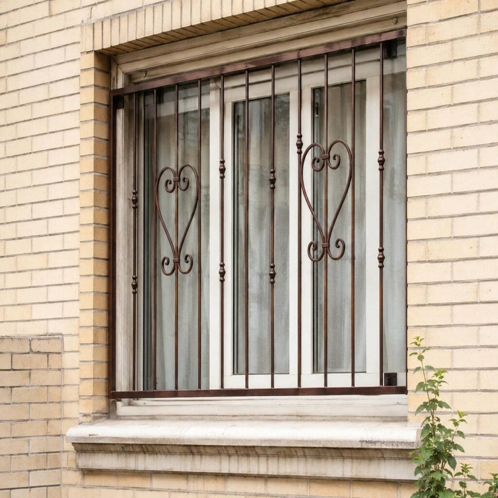 گارد پنجره فلزی برای فضای کم عرض